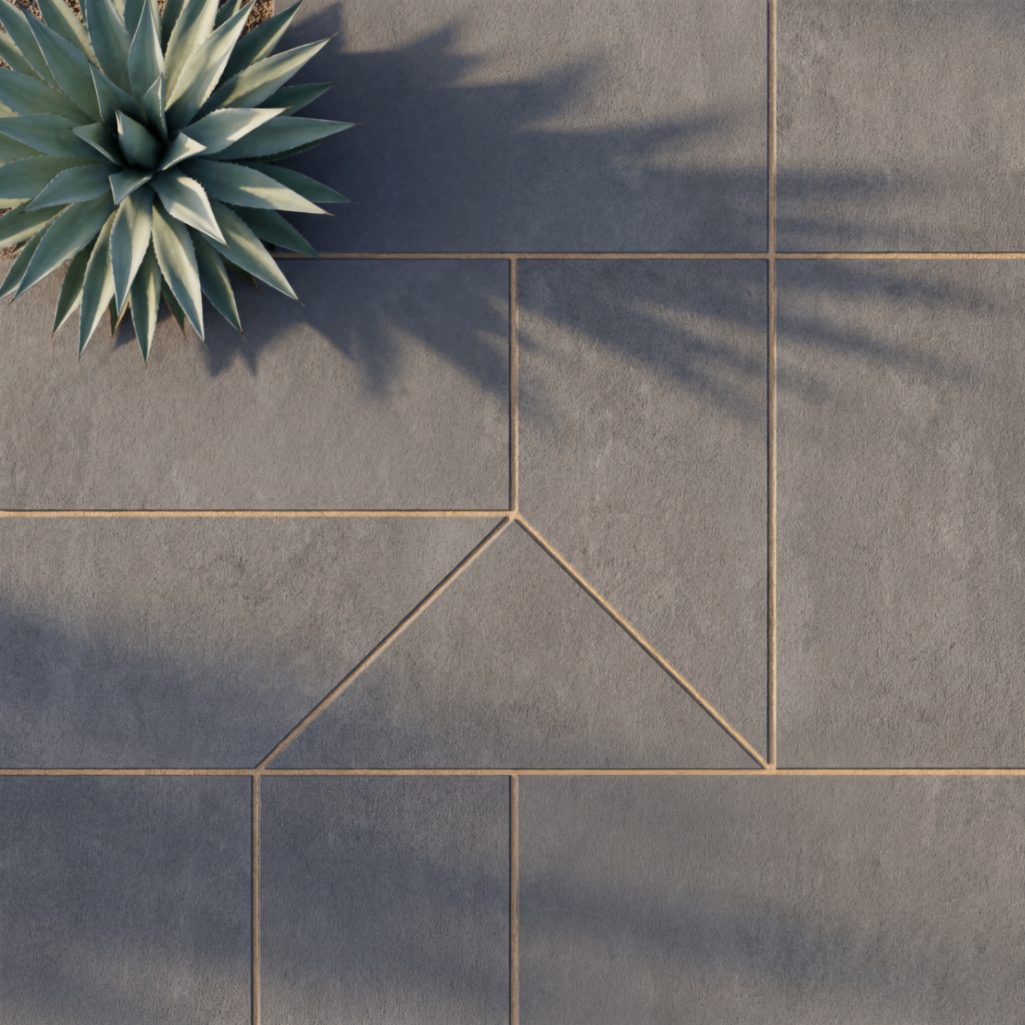 Charcoal paver detail